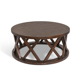 Garden Trading Oxhill Coffee Table Round Antique Brown
