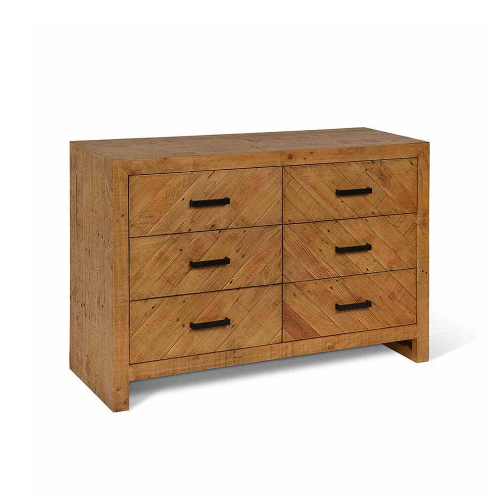 Garden Trading Fawley Chevron Chest of Drawers Natural - image 1