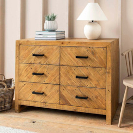Garden Trading Fawley Chevron Chest of Drawers Natural - thumbnail 3