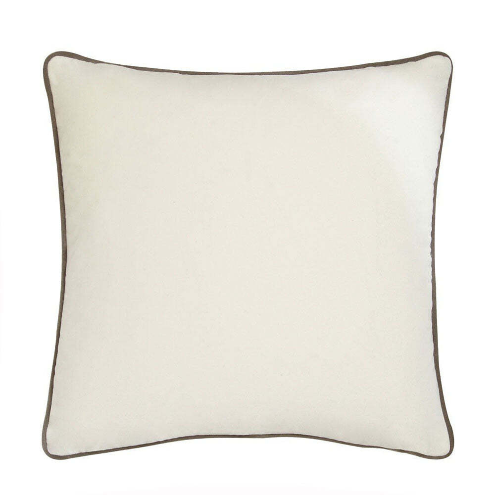 Andrew Martin Pelham Milk Cushion with Slate Piping - image 1