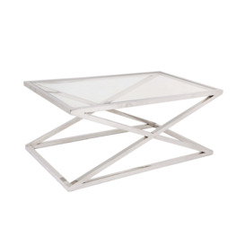RV Astley Nico Coffee Table In Stainless Steel