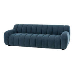 Gallery Interiors Cresta 3 Seater Sofa in Dusty Blue - thumbnail 1