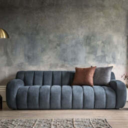 Gallery Interiors Cresta 3 Seater Sofa in Dusty Blue - thumbnail 3