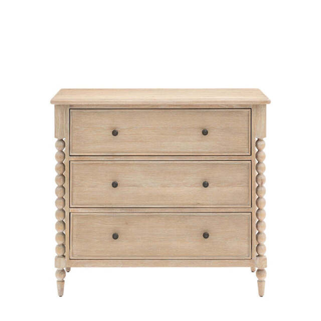 Abingdon 3 Drawer Chest of Drawers - Natural
