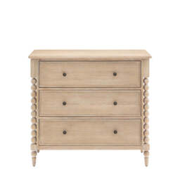 Abingdon 3 Drawer Chest of Drawers - Natural - thumbnail 1