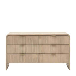 Catala 6 Drawer Chest of Drawers - Grey