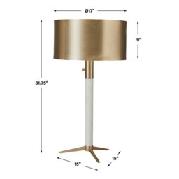 Black Label Dwell Marble Table Lamp - thumbnail 4