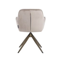 Aline Swivel Chair - Khaki Velvet - thumbnail 4