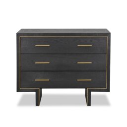 Tigur Chest of Drawers - Black Ash Veneer - thumbnail 1