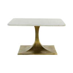 Light & Living Rickerd Marble & Bronze Coffee Table