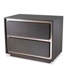 Cabas Side Table - Mocha Straight Oak Veneer - thumbnail 1