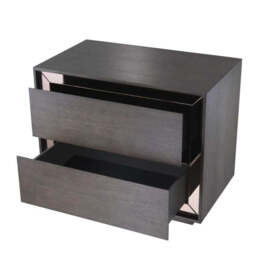 Cabas Side Table - Mocha Straight Oak Veneer - thumbnail 3