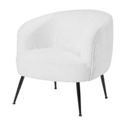 Olivia's Sienna Boucle Tub Chair With Black Legs - thumbnail 2