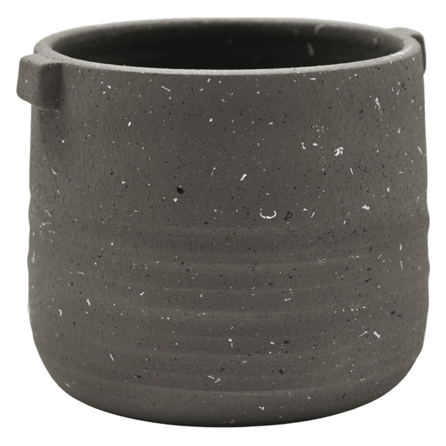 Ivyline Aurora Terrazzo Handle Planter Slate - image 1