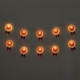 OHS 10 Pack Bow Lollipop String Lights - Hot Pink/White - thumbnail 3