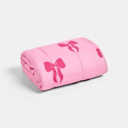 OHS Kids Bow Print Weighted Blanket, Pink - 3kg - thumbnail 1