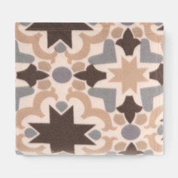 OHS Tile Print Fleece Throw - Natural - thumbnail 5
