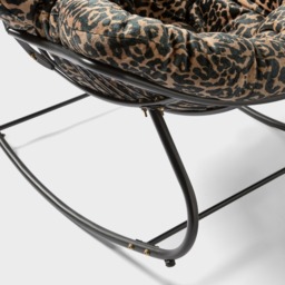 OHS Leopard Print Rocking Chair - Natural - thumbnail 4