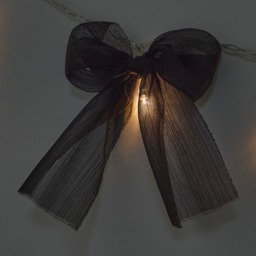 OHS 10 Pack LED Bow String Lights - Black - thumbnail 3