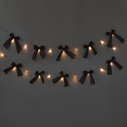 OHS 10 Pack LED Bow String Lights - Black - thumbnail 2