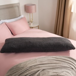 OHS Teddy Bolster Pillow - Charcoal - thumbnail 4
