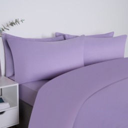 OHS 2 Pack Plain Dyed Housewife Pillowcases - Lilac