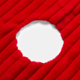 OHS Ribbed Faux Fur Christmas Tree Skirt - Red - thumbnail 2