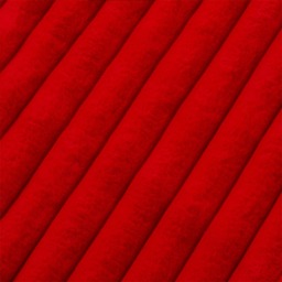 OHS Ribbed Faux Fur Christmas Tree Skirt - Red - thumbnail 4