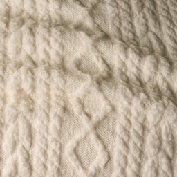 OHS Cable Knit Fleece Duvet Set, Cream - King - thumbnail 5