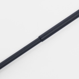 OHS 16mm Extendable Twist Curtain Pole, Black - 120-220cm - thumbnail 3