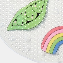 OHS Sweetie Pies PVC Slip Resistant Bath Mat - Clear - thumbnail 2