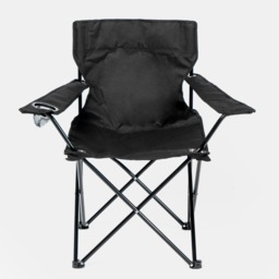 OHS Adults Foldable Camping Chair - Black - thumbnail 3