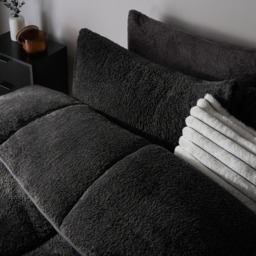 OHS Teddy Coverless 10.5 Duvet & Pillowcases, Charcoal - King - thumbnail 2