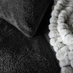 OHS Teddy Coverless 10.5 Duvet & Pillowcases, Charcoal - King - thumbnail 4