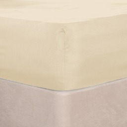 OHS Plain Dyed Fitted Sheet, Ivory - King