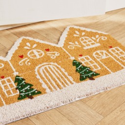 OHS Gingerbread House Coir Mat - Brown - thumbnail 2