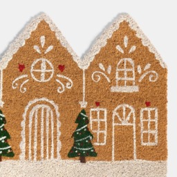 OHS Gingerbread House Coir Mat - Brown - thumbnail 4