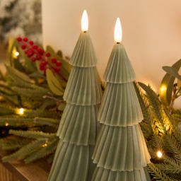 OHS 2 Pack LED Tree Candles - Green - thumbnail 2