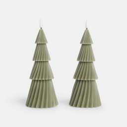 OHS 2 Pack LED Tree Candles - Green - thumbnail 3