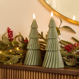OHS 2 Pack LED Tree Candles - Green - thumbnail 1