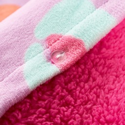 OHS Leopard Fleece Duvet Set, Lilac - Double - thumbnail 4