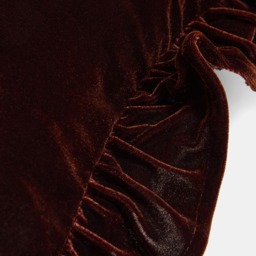OHS Velvet Plush Cushion Covers, Brown - 45 x 45cm - thumbnail 5