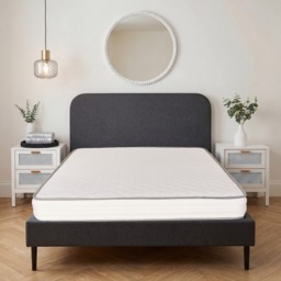 OHS Extra Comfort Memory Foam Spring Mattress, White/Grey Trim – Double - thumbnail 3