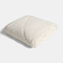 OHS Tufted Contour Teddy Fleece Throw, Ivory - 125 x 150cm - thumbnail 3