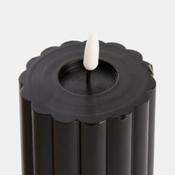 OHS LED Ribbed Candles, Black/Cream - 2 Pack - thumbnail 5