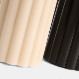 OHS LED Ribbed Candles, Black/Cream - 2 Pack - thumbnail 3