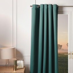 "OHS Eyelet Blackout Curtains, Forest Green - 168 x 228cm (66"" x 90"")" - thumbnail 3