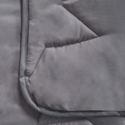 OHS Coverless Star Quilted 7.5 Tog Duvet Set, Grey - Single - thumbnail 4