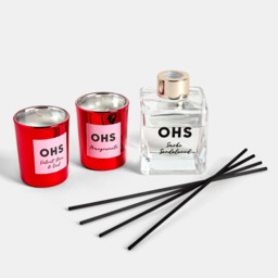 OHS Bow Print 100ml Diffuser with 2x Candles Set - Multi - thumbnail 4