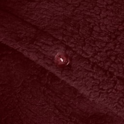 OHS Teddy Fleece Duvet Cover Set, Burgundy - Single - thumbnail 5